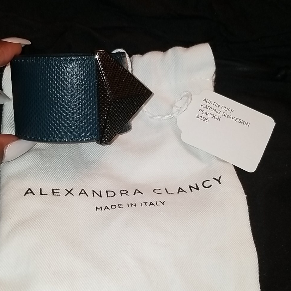 S/M ALEXANDRA CLANCY LEATHER AUSTIN CUFF BRACELET